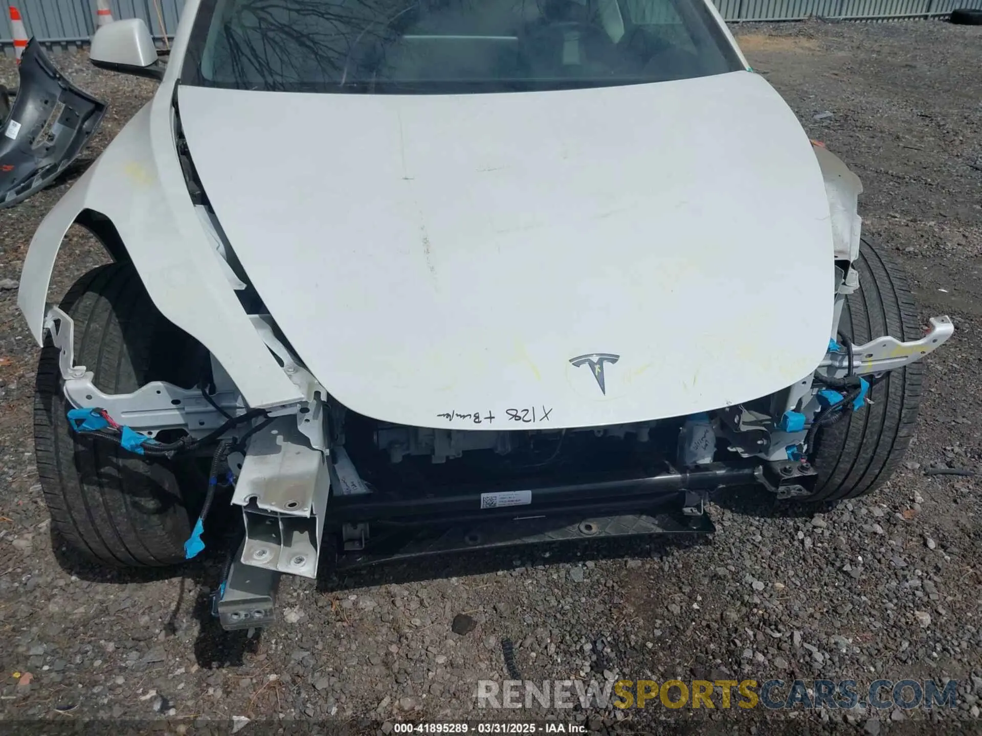 6 fotografías del automóvil dañado 5YJ3E1EA4NF307038 TESLA MODEL 3 2022