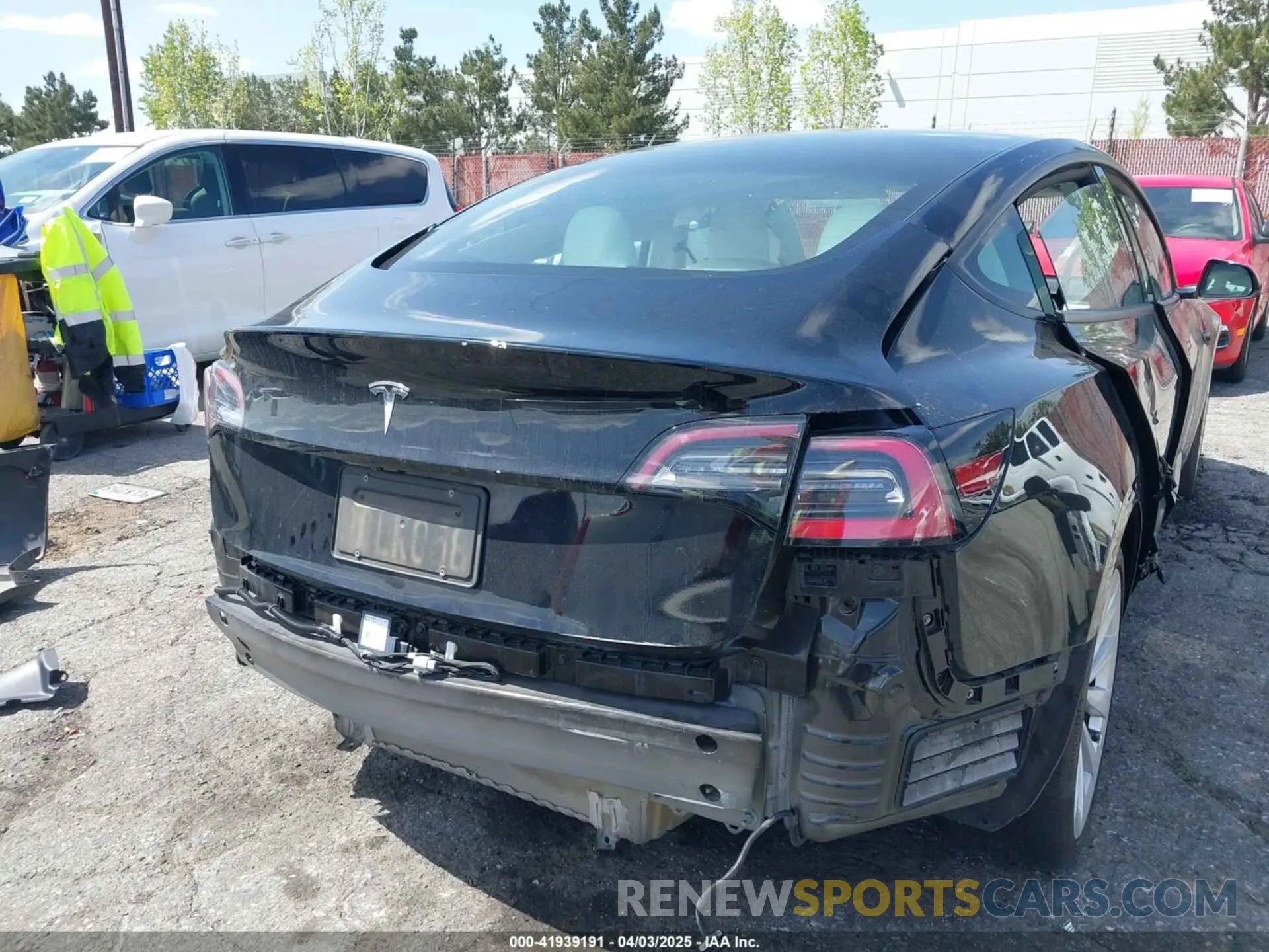20 fotografías del automóvil dañado 5YJ3E1EA4NF316127 TESLA MODEL 3 2022