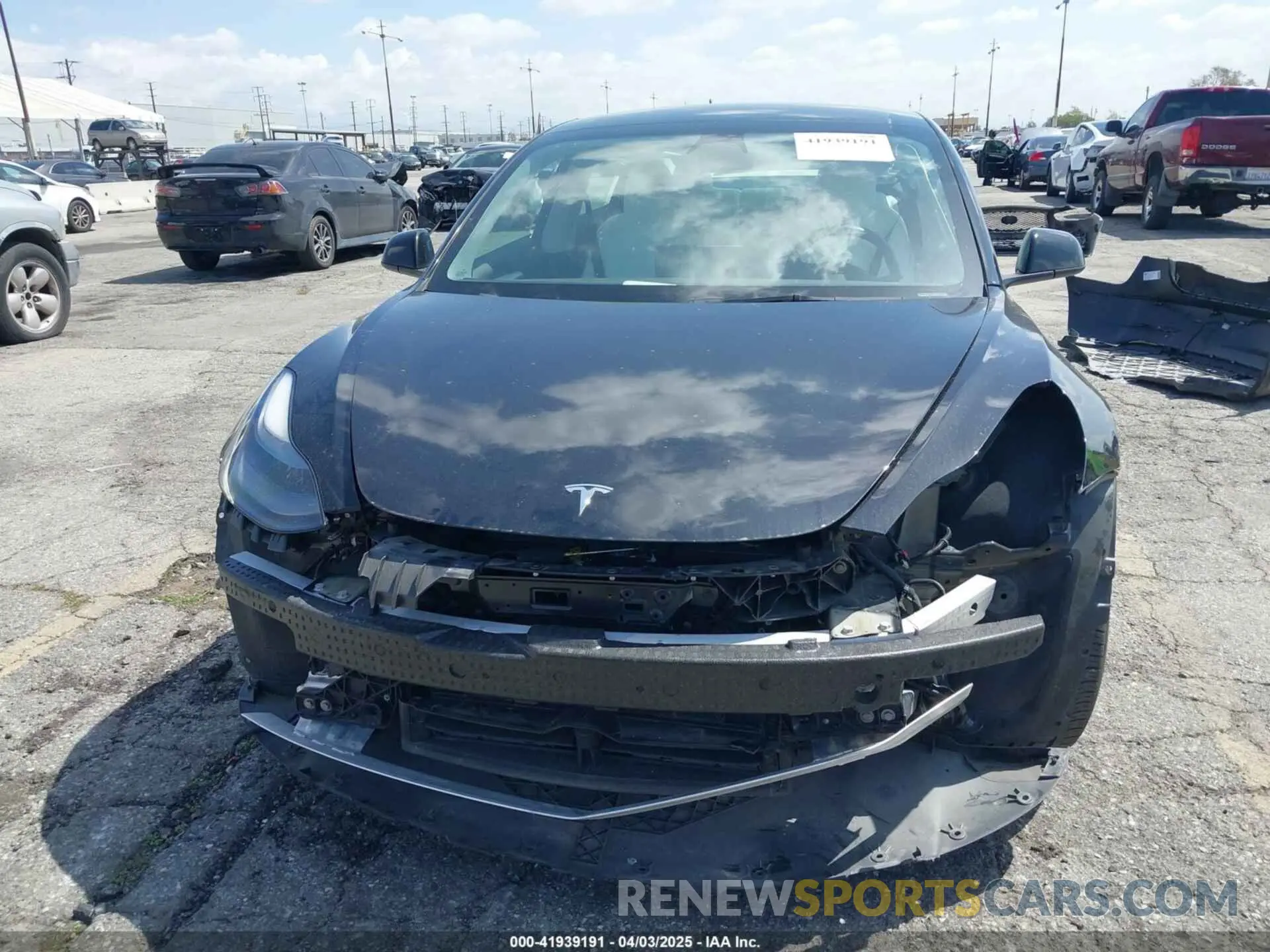 6 fotografías del automóvil dañado 5YJ3E1EA4NF316127 TESLA MODEL 3 2022