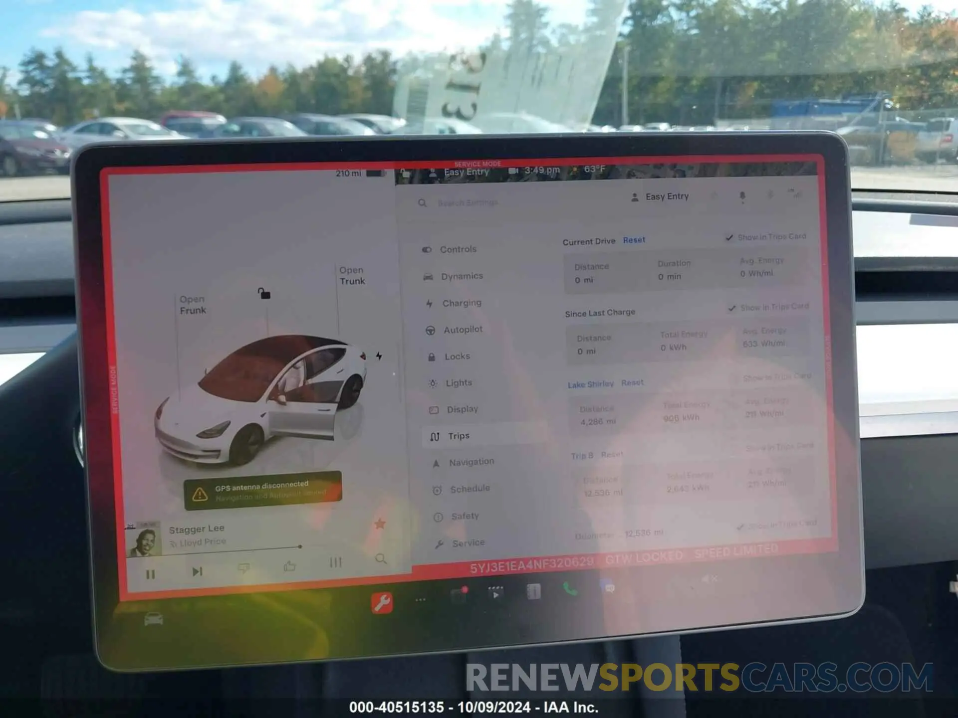 18 fotografías del automóvil dañado 5YJ3E1EA4NF320629 TESLA MODEL 3 2022