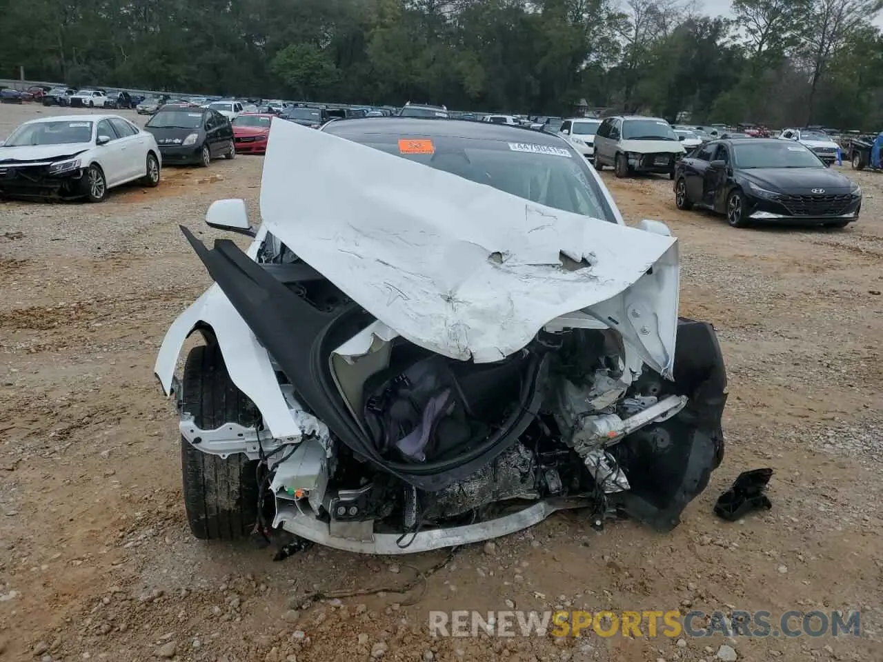 5 fotografías del automóvil dañado 5YJ3E1EA4NF323336 TESLA MODEL 3 2022
