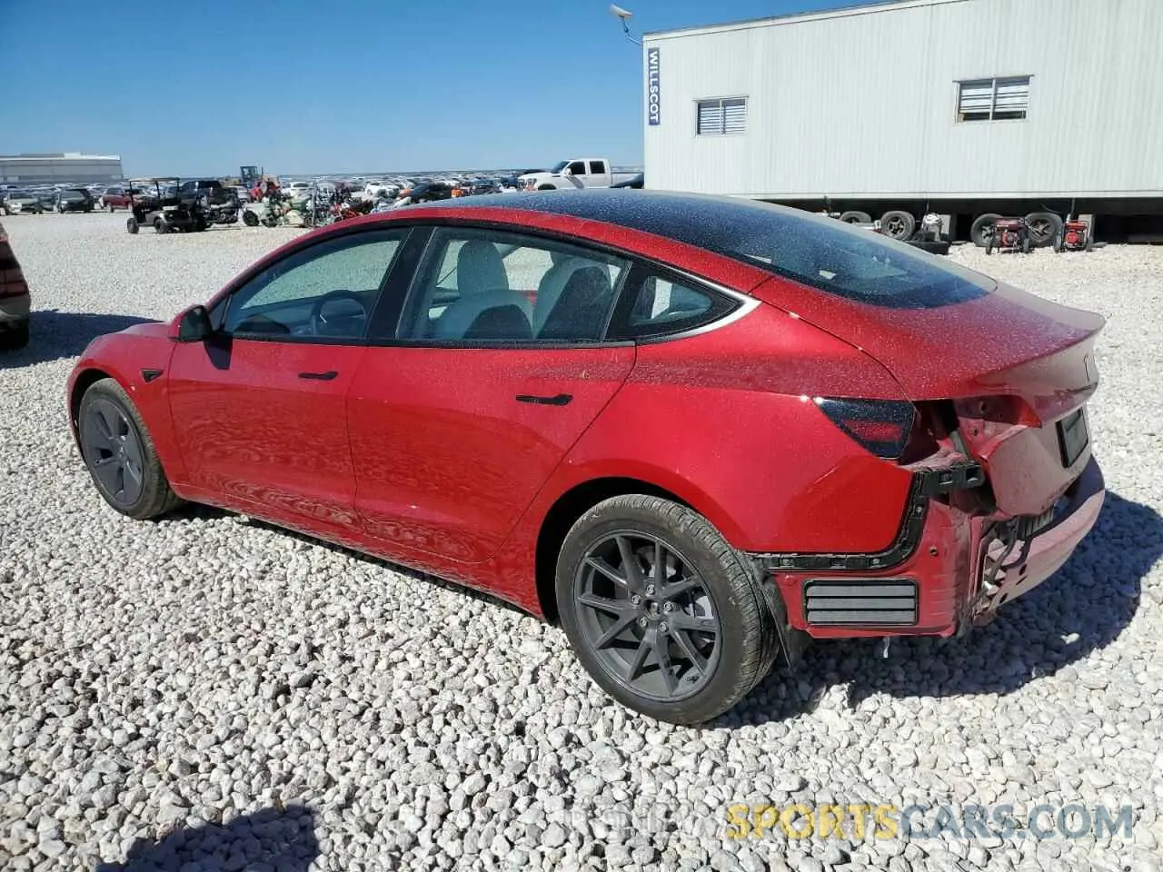 2 fotografías del automóvil dañado 5YJ3E1EA4NF326303 TESLA MODEL 3 2022