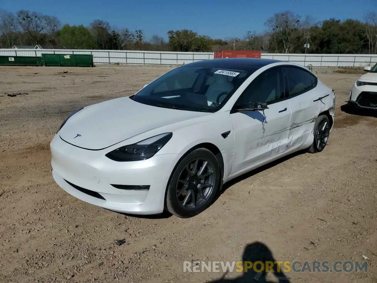 1 fotografías del automóvil dañado 5YJ3E1EA4NF330335 TESLA MODEL 3 2022