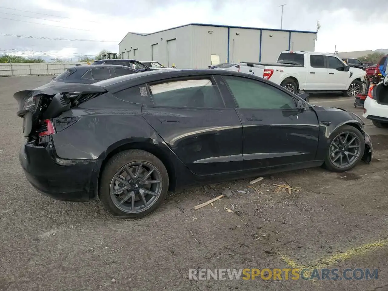 3 fotografías del automóvil dañado 5YJ3E1EA4NF347815 TESLA MODEL 3 2022