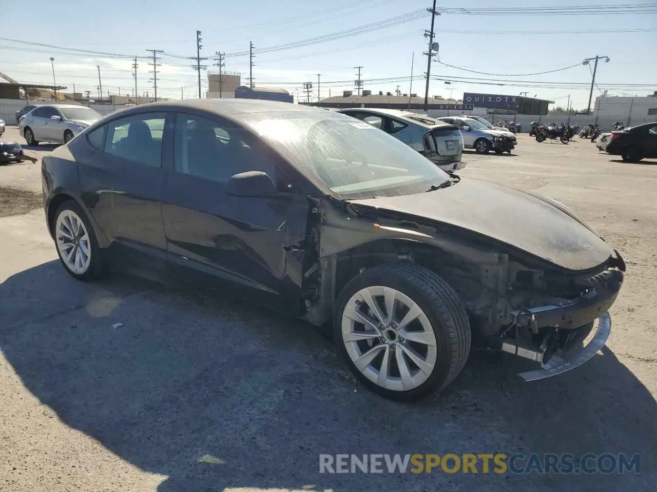 4 fotografías del automóvil dañado 5YJ3E1EA4NF360208 TESLA MODEL 3 2022