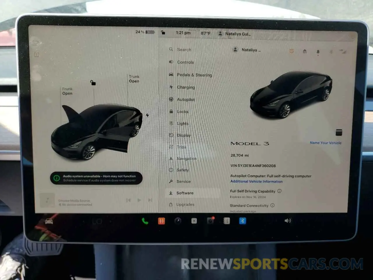 9 fotografías del automóvil dañado 5YJ3E1EA4NF360208 TESLA MODEL 3 2022