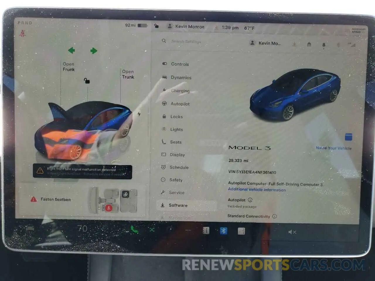 9 fotografías del automóvil dañado 5YJ3E1EA4NF361410 TESLA MODEL 3 2022