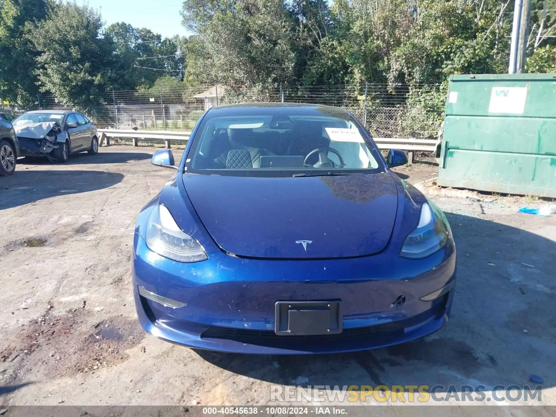 12 fotografías del automóvil dañado 5YJ3E1EA4NF368860 TESLA MODEL 3 2022