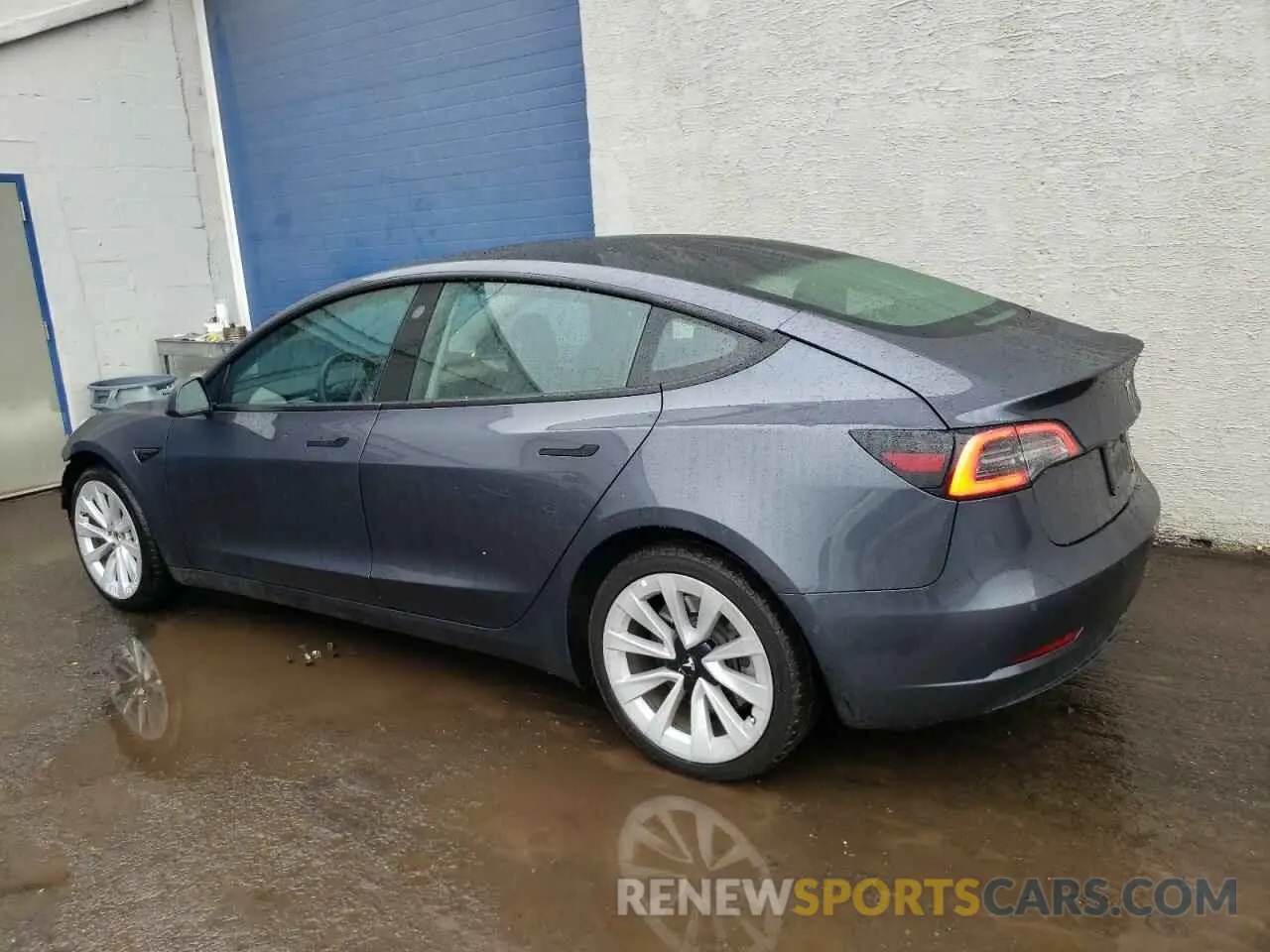 2 fotografías del automóvil dañado 5YJ3E1EA4NF369376 TESLA MODEL 3 2022