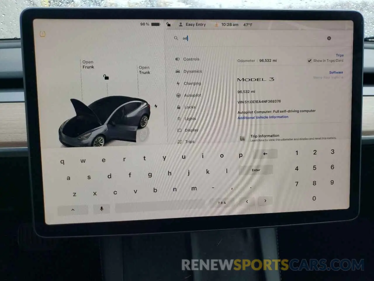 9 fotografías del automóvil dañado 5YJ3E1EA4NF369376 TESLA MODEL 3 2022