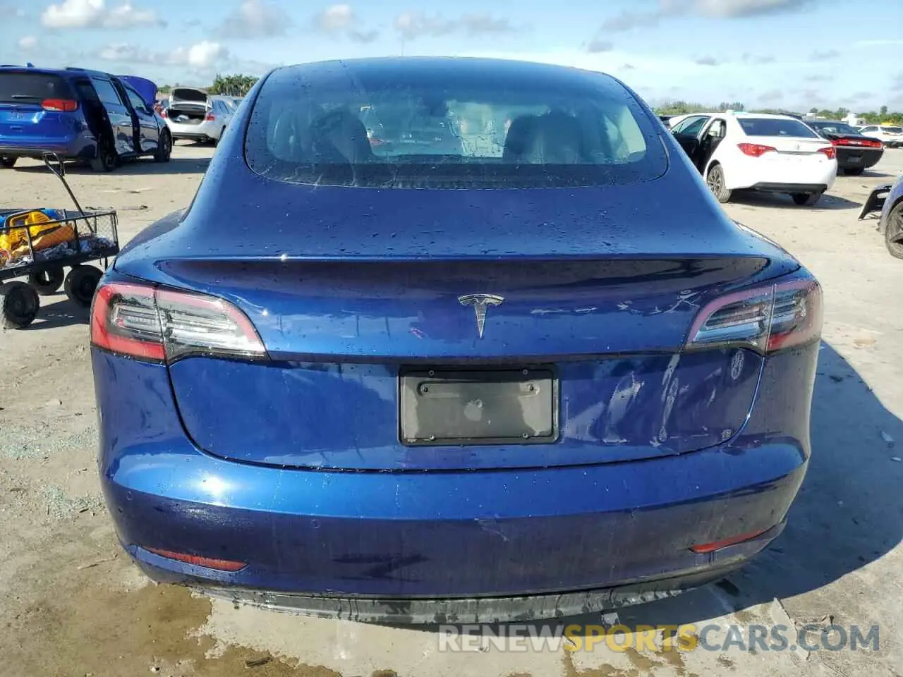 6 fotografías del automóvil dañado 5YJ3E1EA4NF370799 TESLA MODEL 3 2022