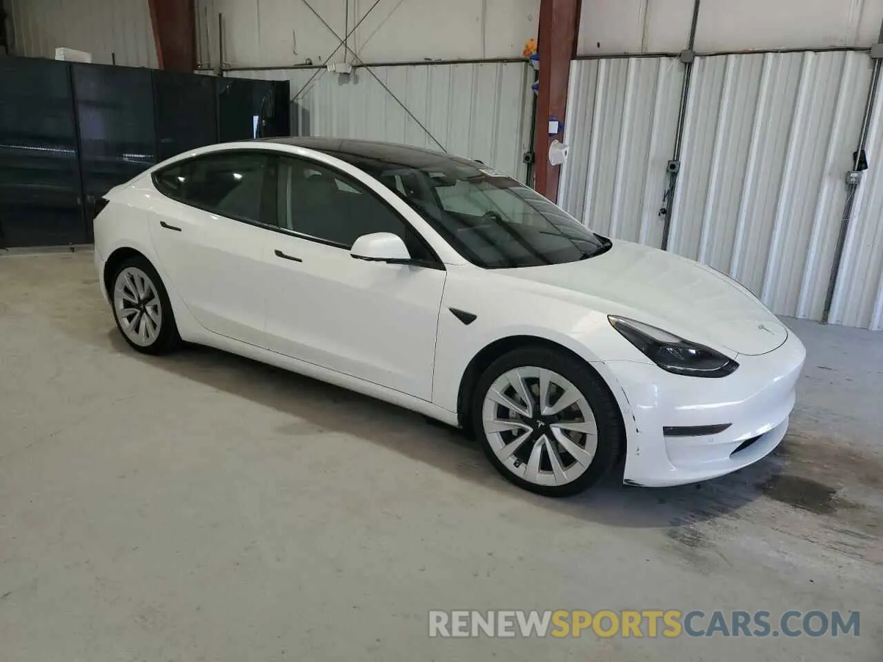 4 fotografías del automóvil dañado 5YJ3E1EA4NF371371 TESLA MODEL 3 2022