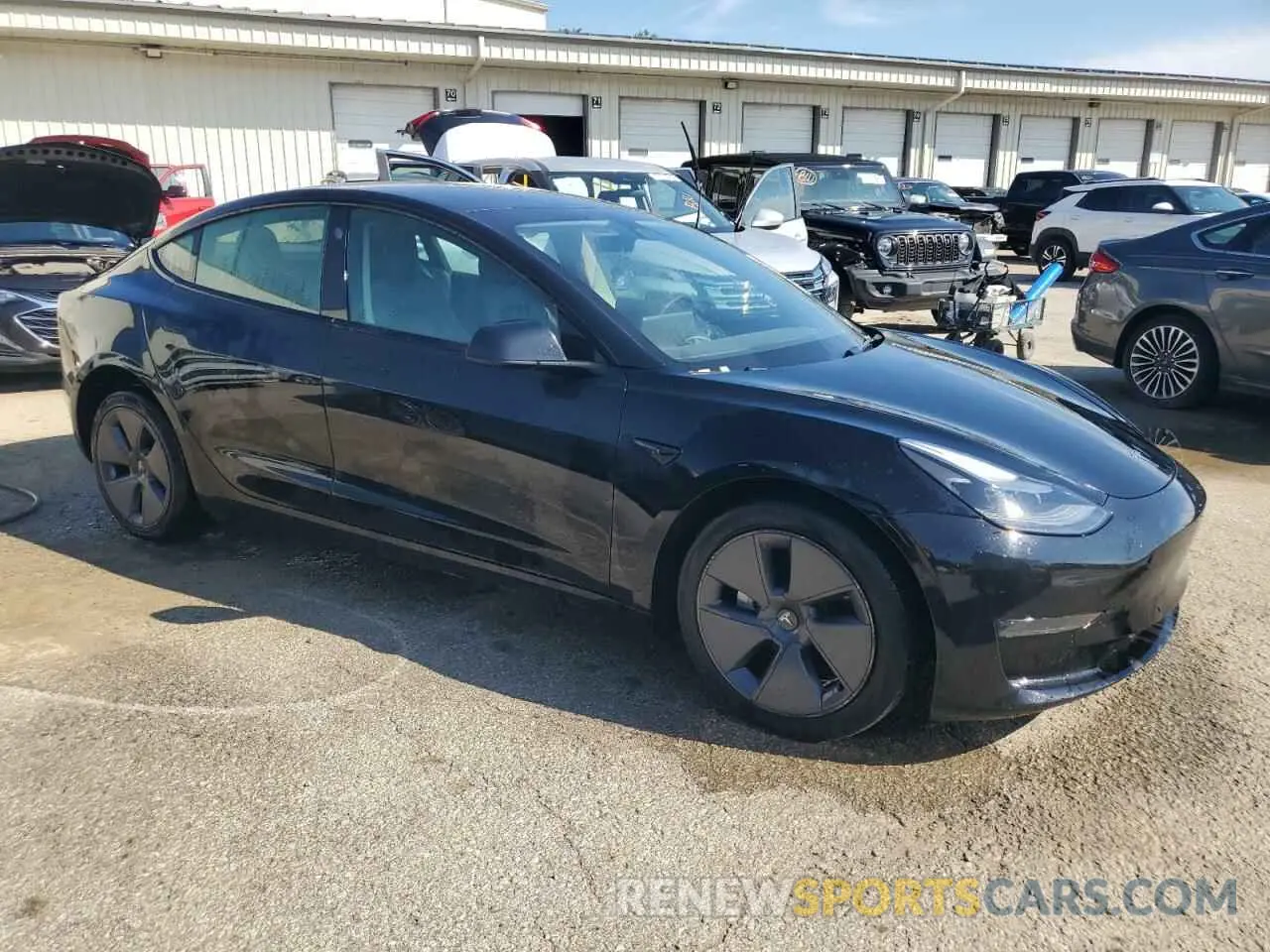 4 fotografías del automóvil dañado 5YJ3E1EA4NF371998 TESLA MODEL 3 2022
