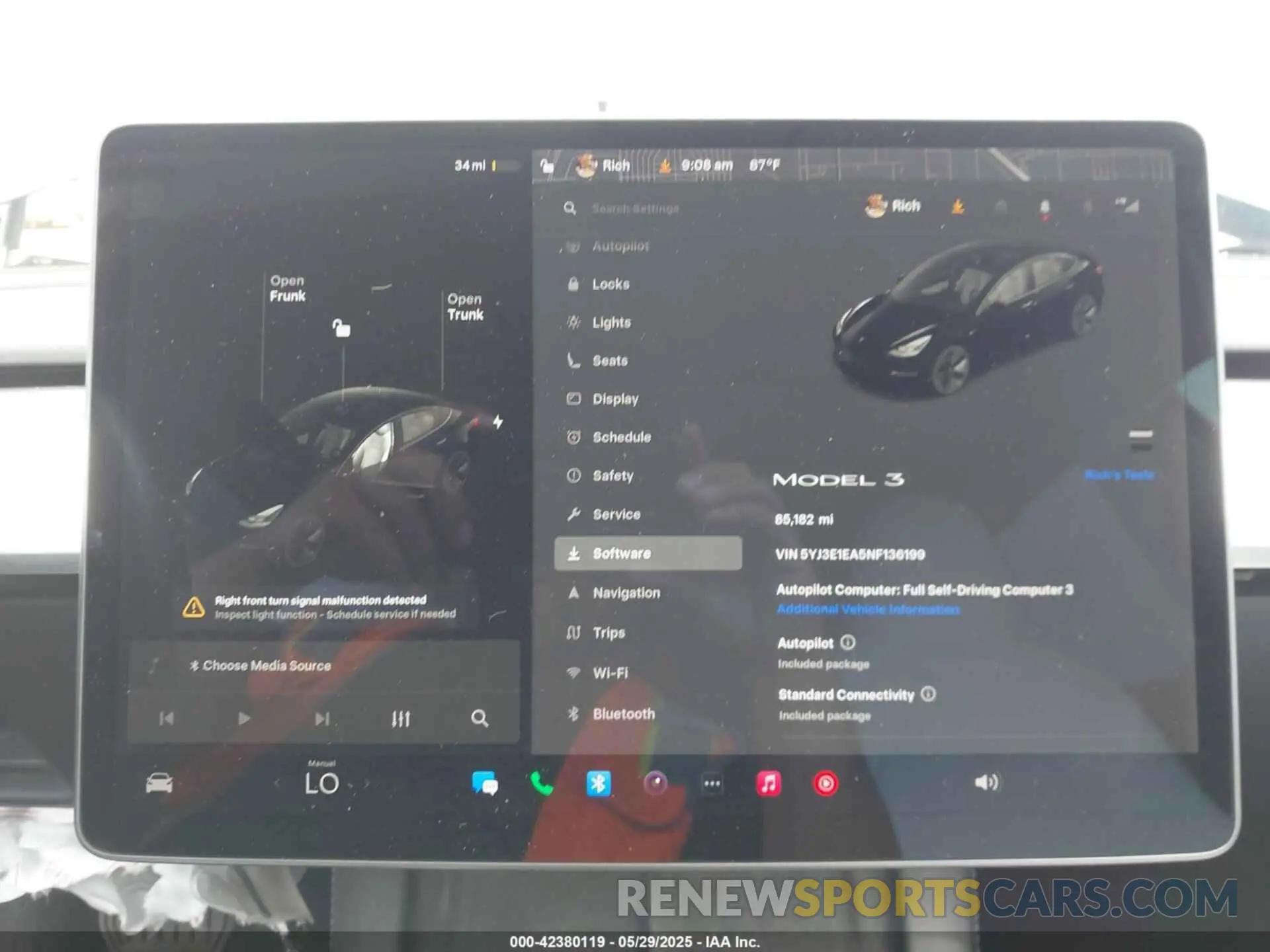 14 fotografías del automóvil dañado 5YJ3E1EA5NF136199 TESLA MODEL 3 2022