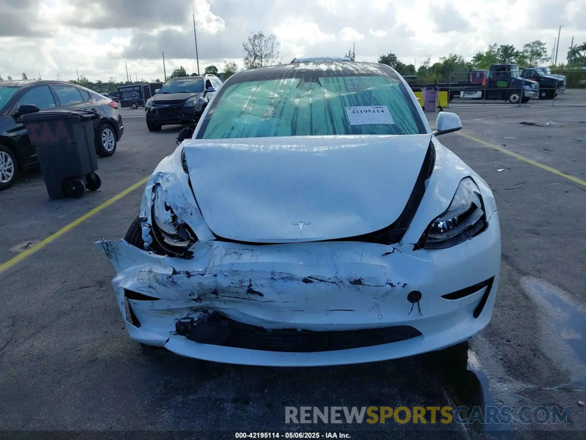 6 fotografías del automóvil dañado 5YJ3E1EA5NF164309 TESLA MODEL 3 2022