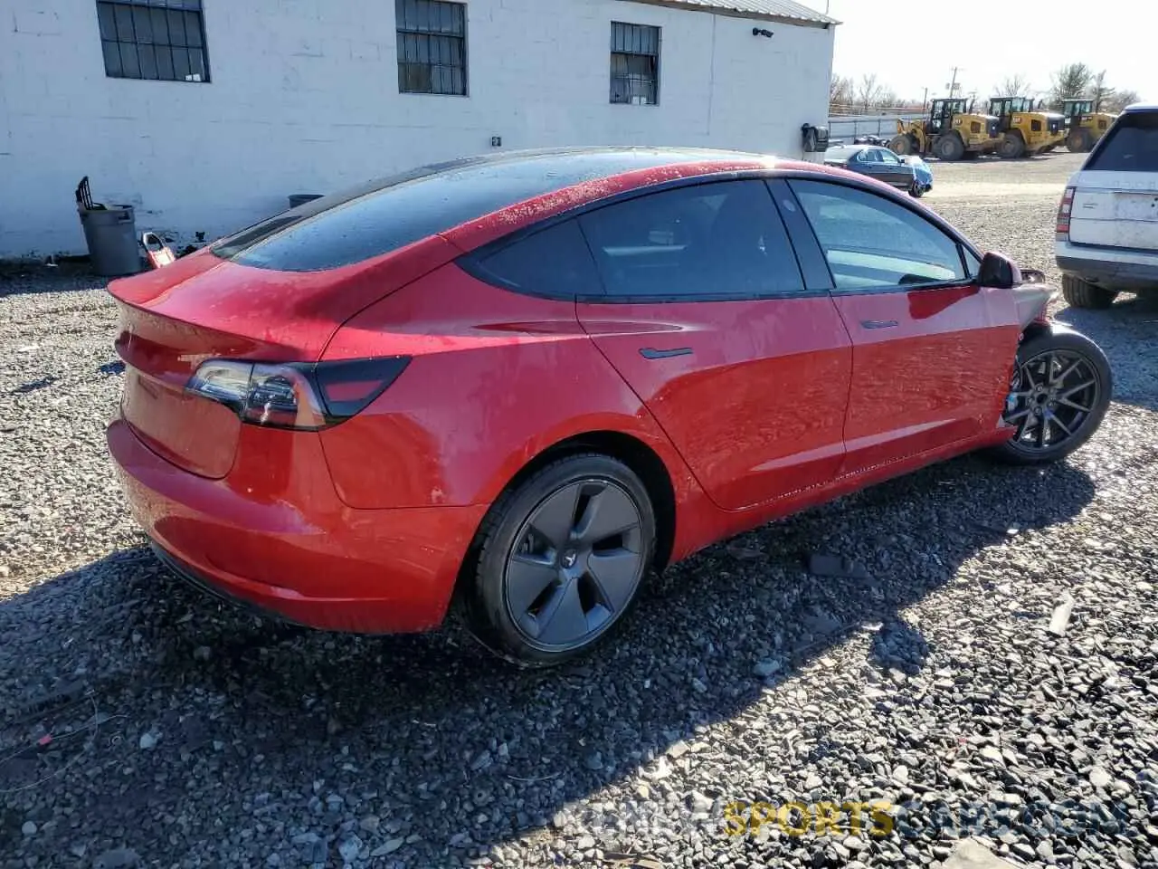 3 fotografías del automóvil dañado 5YJ3E1EA5NF184785 TESLA MODEL 3 2022