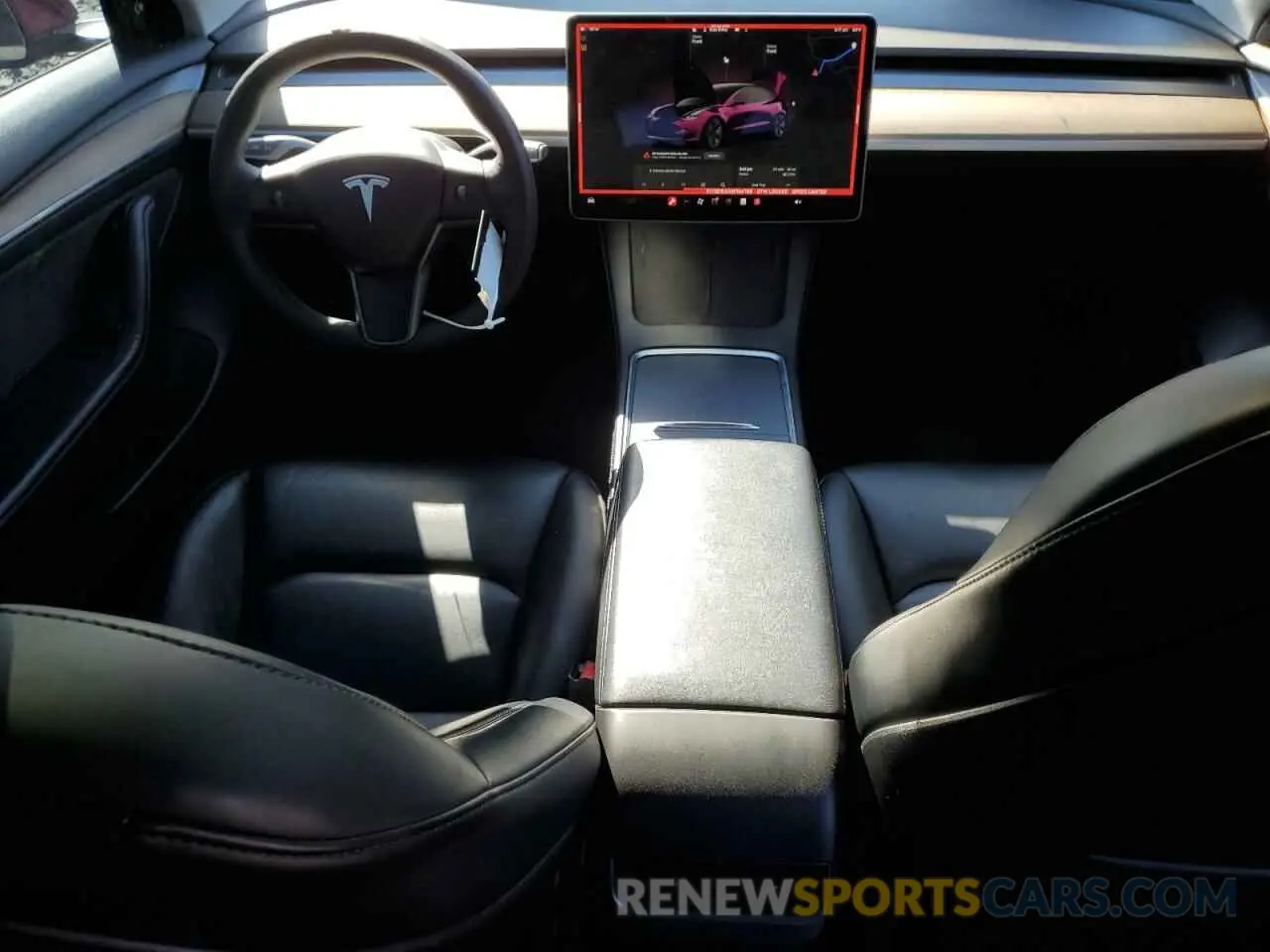 8 fotografías del automóvil dañado 5YJ3E1EA5NF184785 TESLA MODEL 3 2022