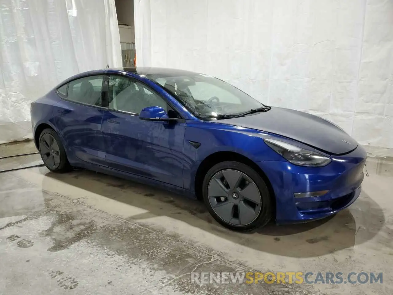 4 fotografías del automóvil dañado 5YJ3E1EA5NF189937 TESLA MODEL 3 2022