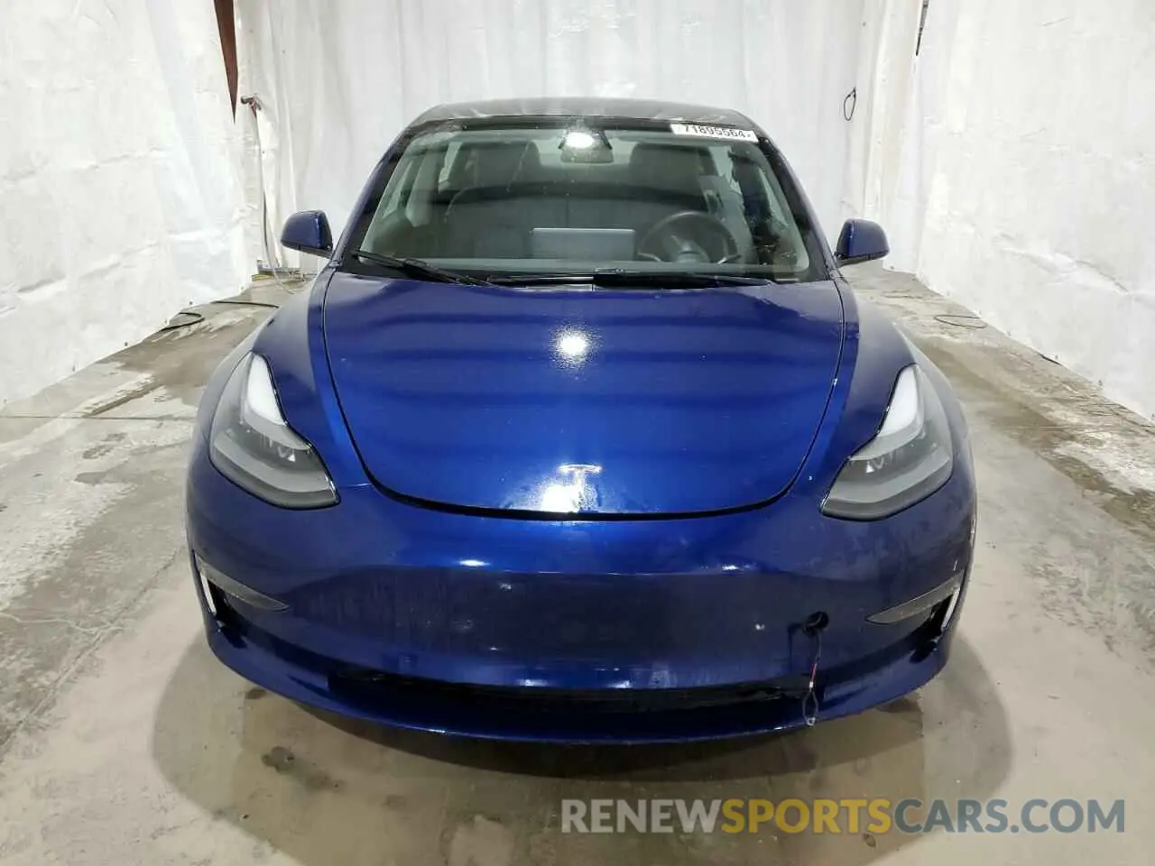 5 fotografías del automóvil dañado 5YJ3E1EA5NF189937 TESLA MODEL 3 2022