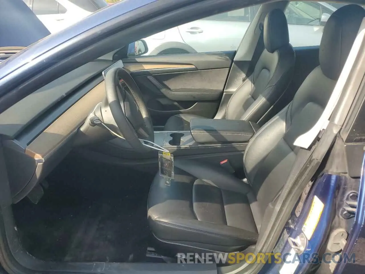 7 fotografías del automóvil dañado 5YJ3E1EA5NF189937 TESLA MODEL 3 2022
