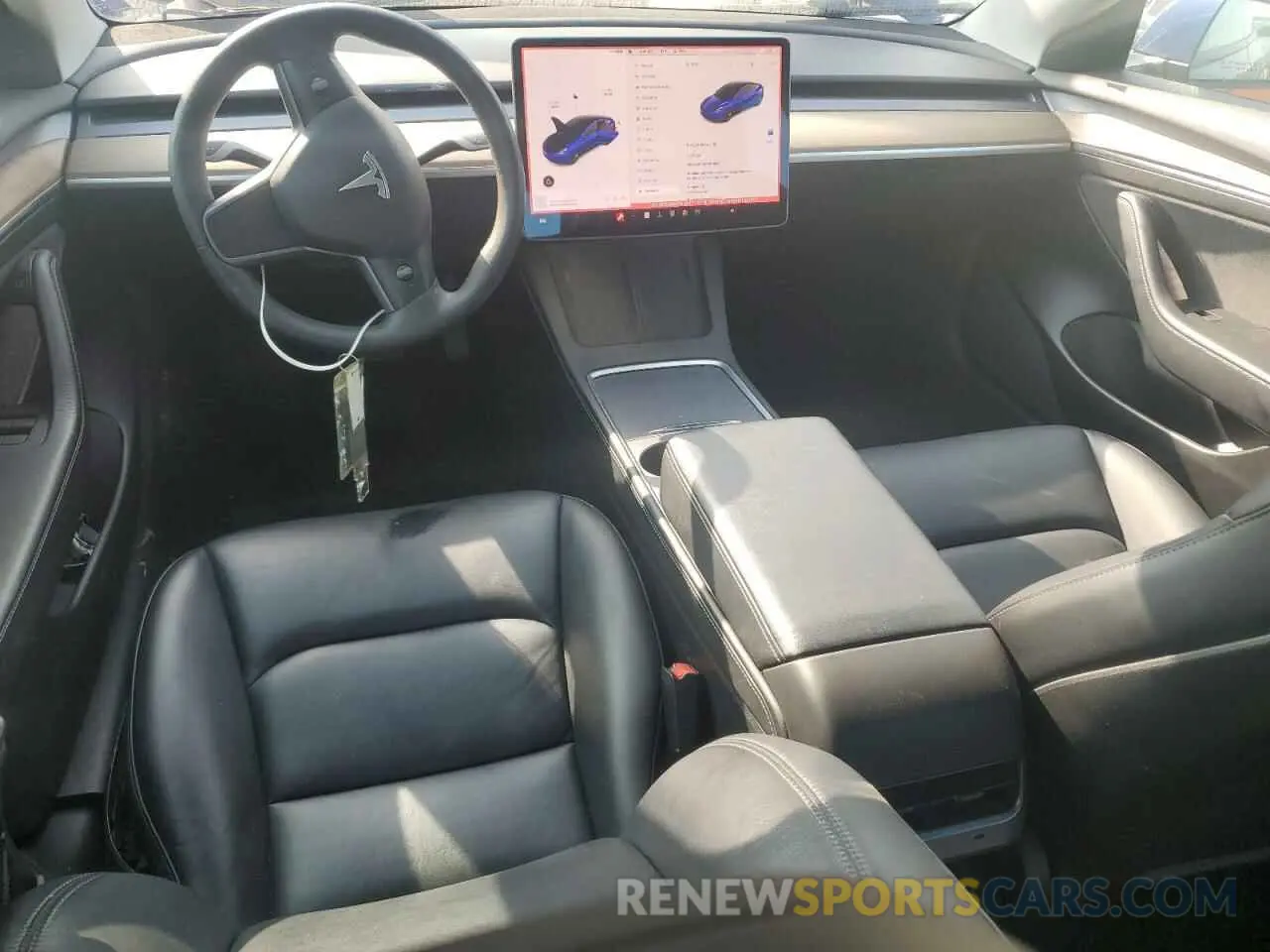 8 fotografías del automóvil dañado 5YJ3E1EA5NF189937 TESLA MODEL 3 2022