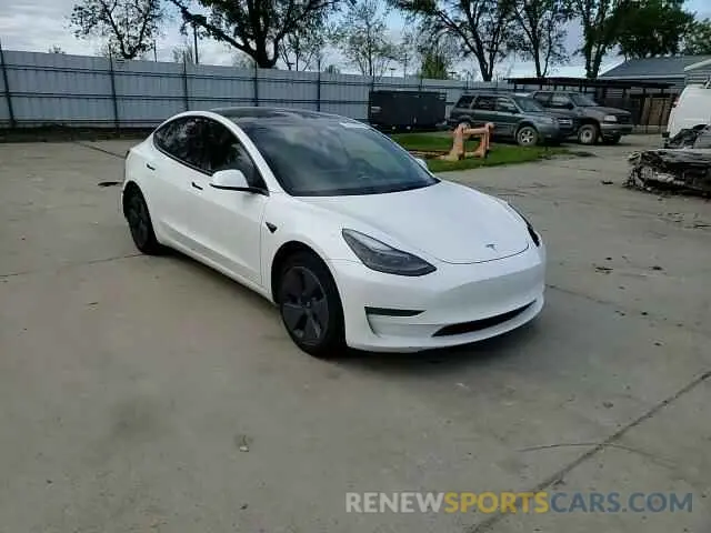 10 fotografías del automóvil dañado 5YJ3E1EA5NF201715 TESLA MODEL 3 2022