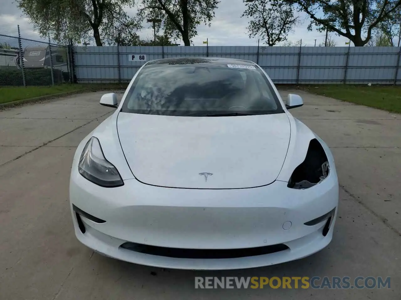 5 fotografías del automóvil dañado 5YJ3E1EA5NF201715 TESLA MODEL 3 2022