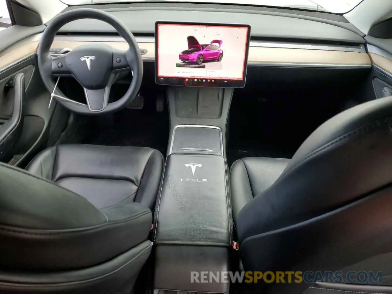 8 fotografías del automóvil dañado 5YJ3E1EA5NF201715 TESLA MODEL 3 2022