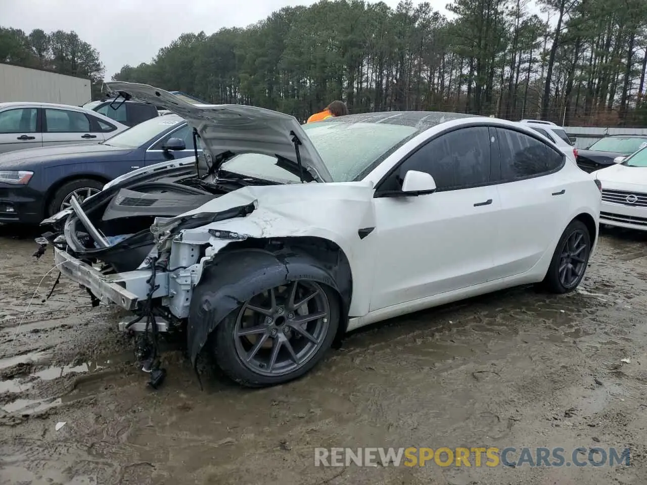 1 fotografías del automóvil dañado 5YJ3E1EA5NF230664 TESLA MODEL 3 2022