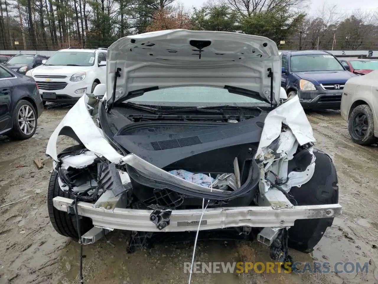 5 fotografías del automóvil dañado 5YJ3E1EA5NF230664 TESLA MODEL 3 2022