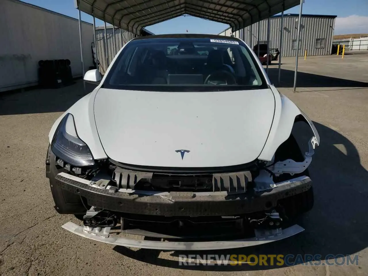 5 fotografías del automóvil dañado 5YJ3E1EA5NF252440 TESLA MODEL 3 2022