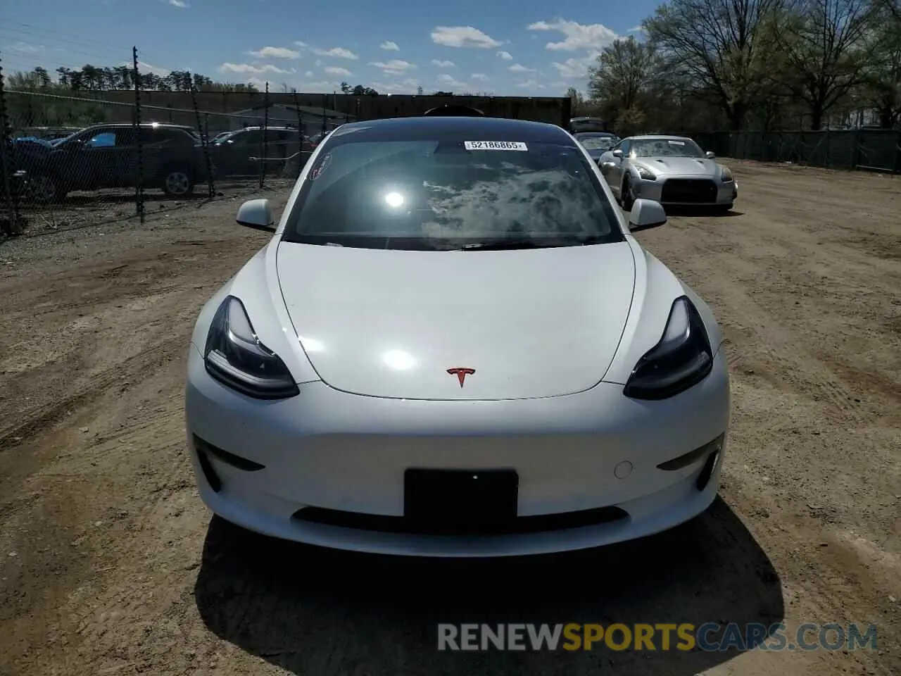 5 fotografías del automóvil dañado 5YJ3E1EA5NF322194 TESLA MODEL 3 2022