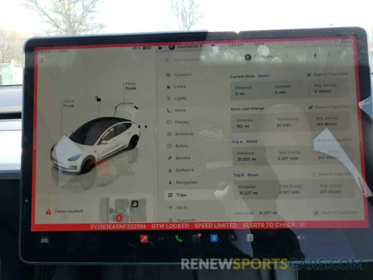 9 fotografías del automóvil dañado 5YJ3E1EA5NF322194 TESLA MODEL 3 2022