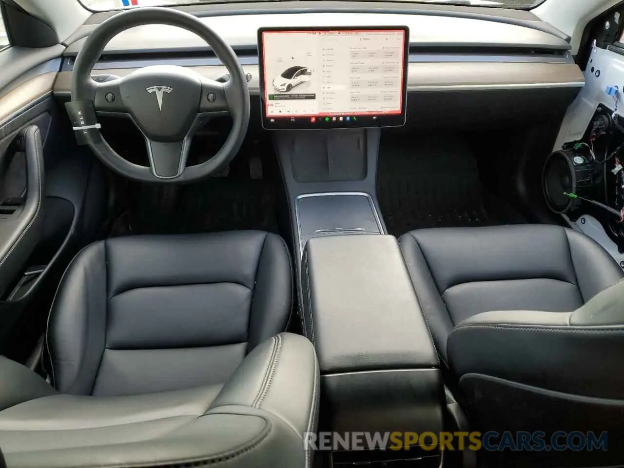 8 fotografías del automóvil dañado 5YJ3E1EA5NF326052 TESLA MODEL 3 2022