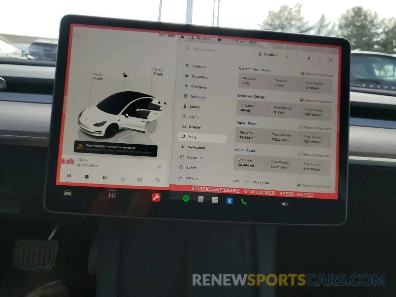 9 fotografías del automóvil dañado 5YJ3E1EA5NF326052 TESLA MODEL 3 2022