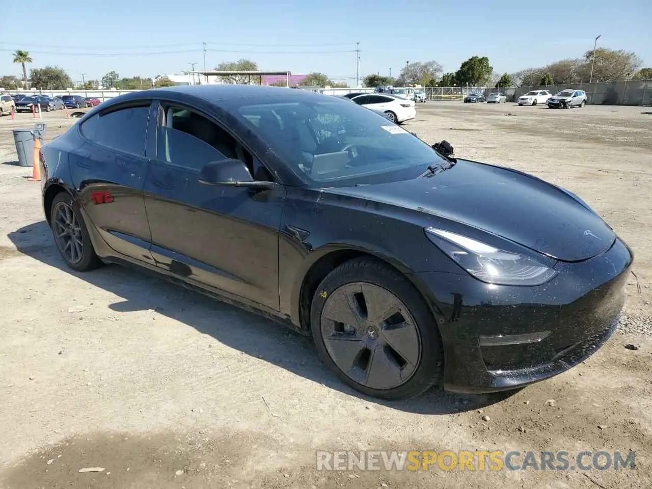 4 fotografías del automóvil dañado 5YJ3E1EA5NF329811 TESLA MODEL 3 2022