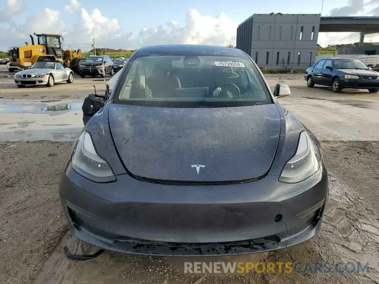 5 fotografías del automóvil dañado 5YJ3E1EA5NF331641 TESLA MODEL 3 2022