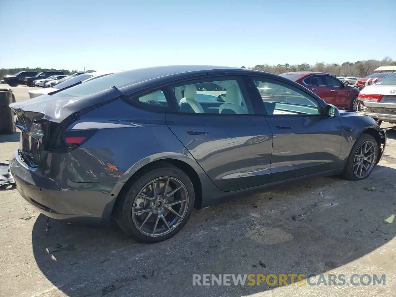 3 fotografías del automóvil dañado 5YJ3E1EA5NF339769 TESLA MODEL 3 2022