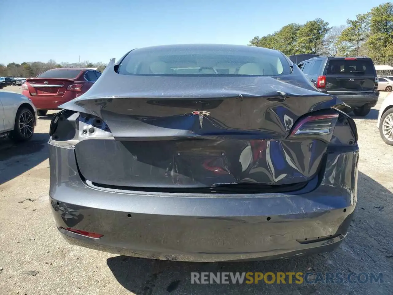 6 fotografías del automóvil dañado 5YJ3E1EA5NF339769 TESLA MODEL 3 2022