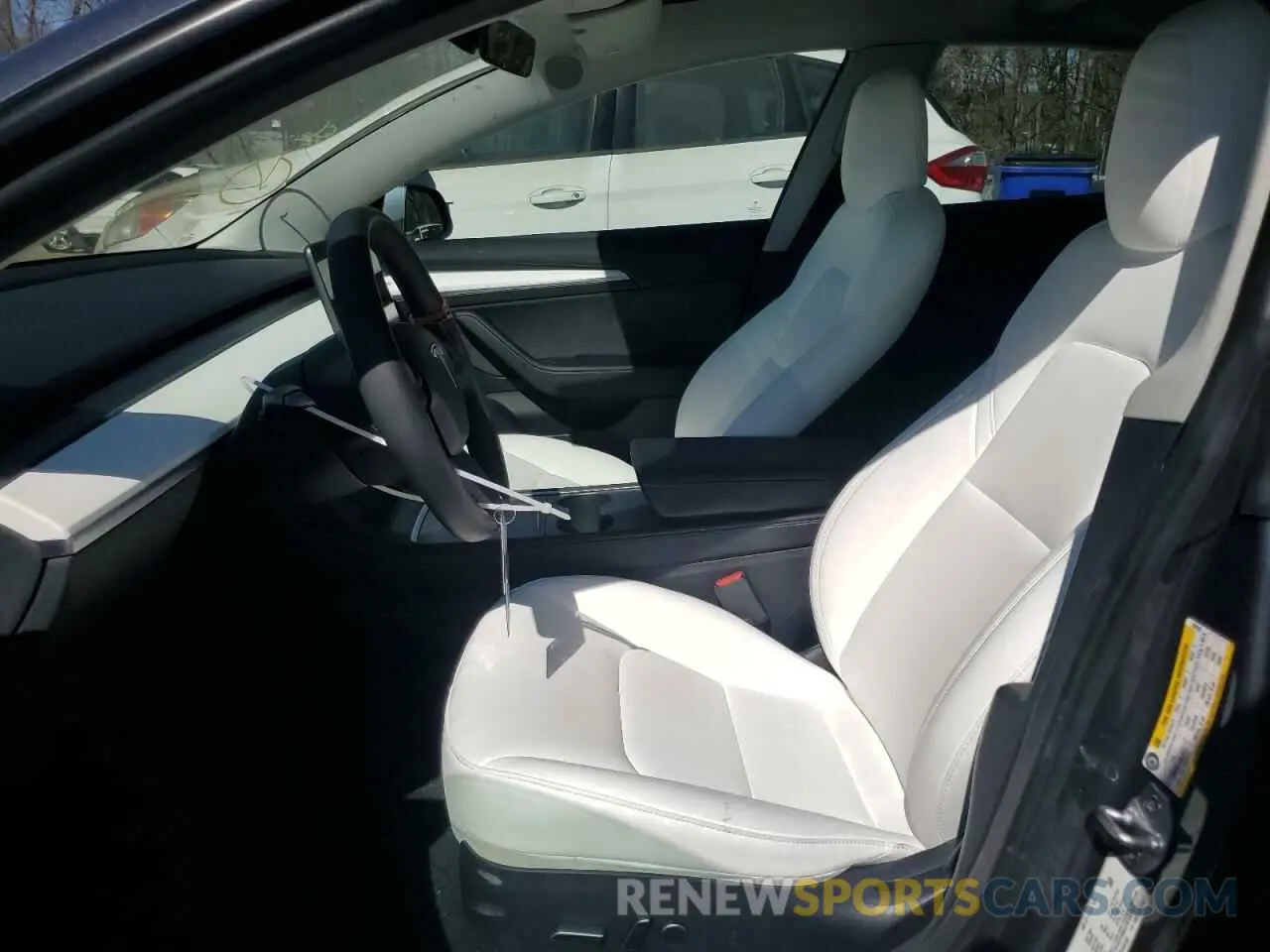 7 fotografías del automóvil dañado 5YJ3E1EA5NF339769 TESLA MODEL 3 2022
