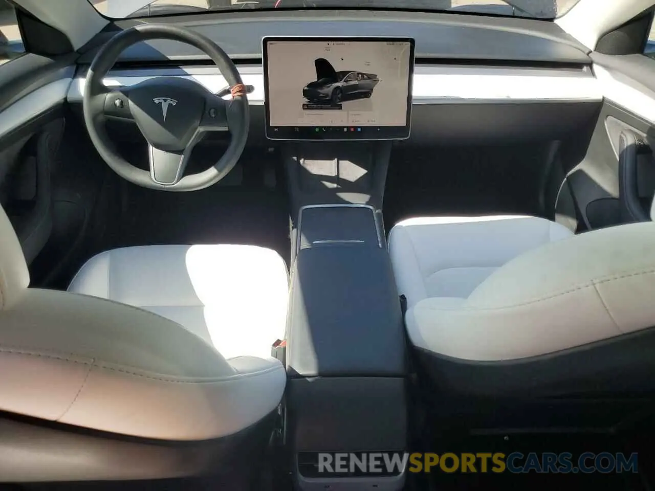 8 fotografías del automóvil dañado 5YJ3E1EA5NF339769 TESLA MODEL 3 2022