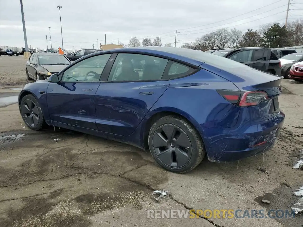 2 fotografías del automóvil dañado 5YJ3E1EA5NF368866 TESLA MODEL 3 2022