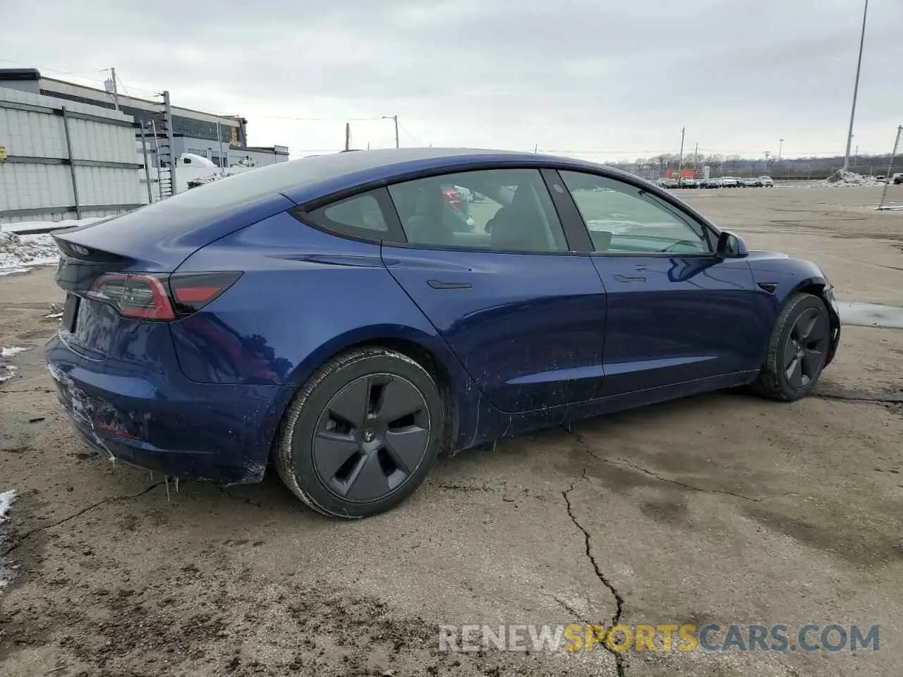 3 fotografías del automóvil dañado 5YJ3E1EA5NF368866 TESLA MODEL 3 2022