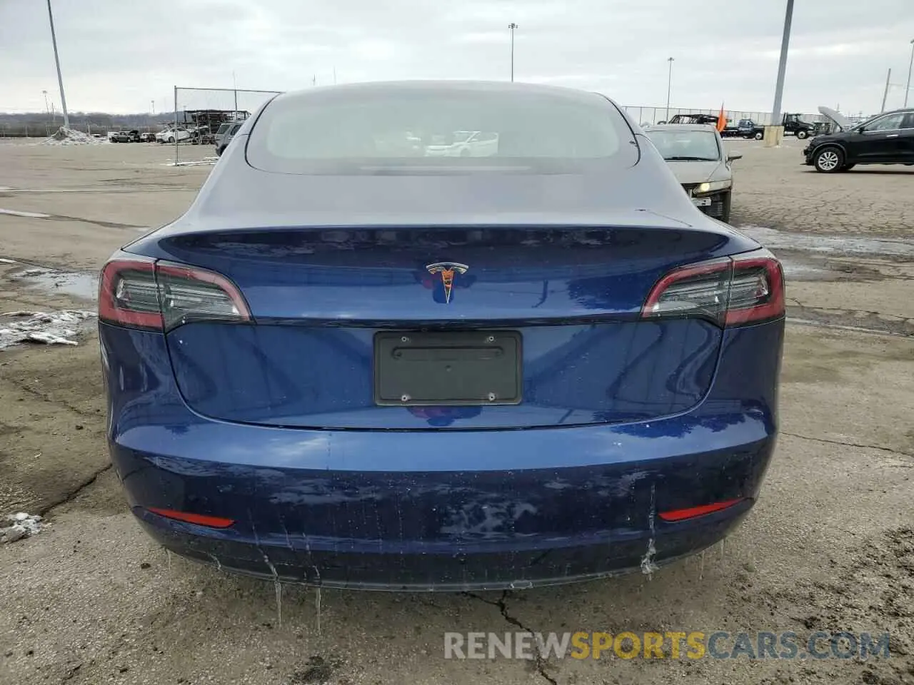 6 fotografías del automóvil dañado 5YJ3E1EA5NF368866 TESLA MODEL 3 2022