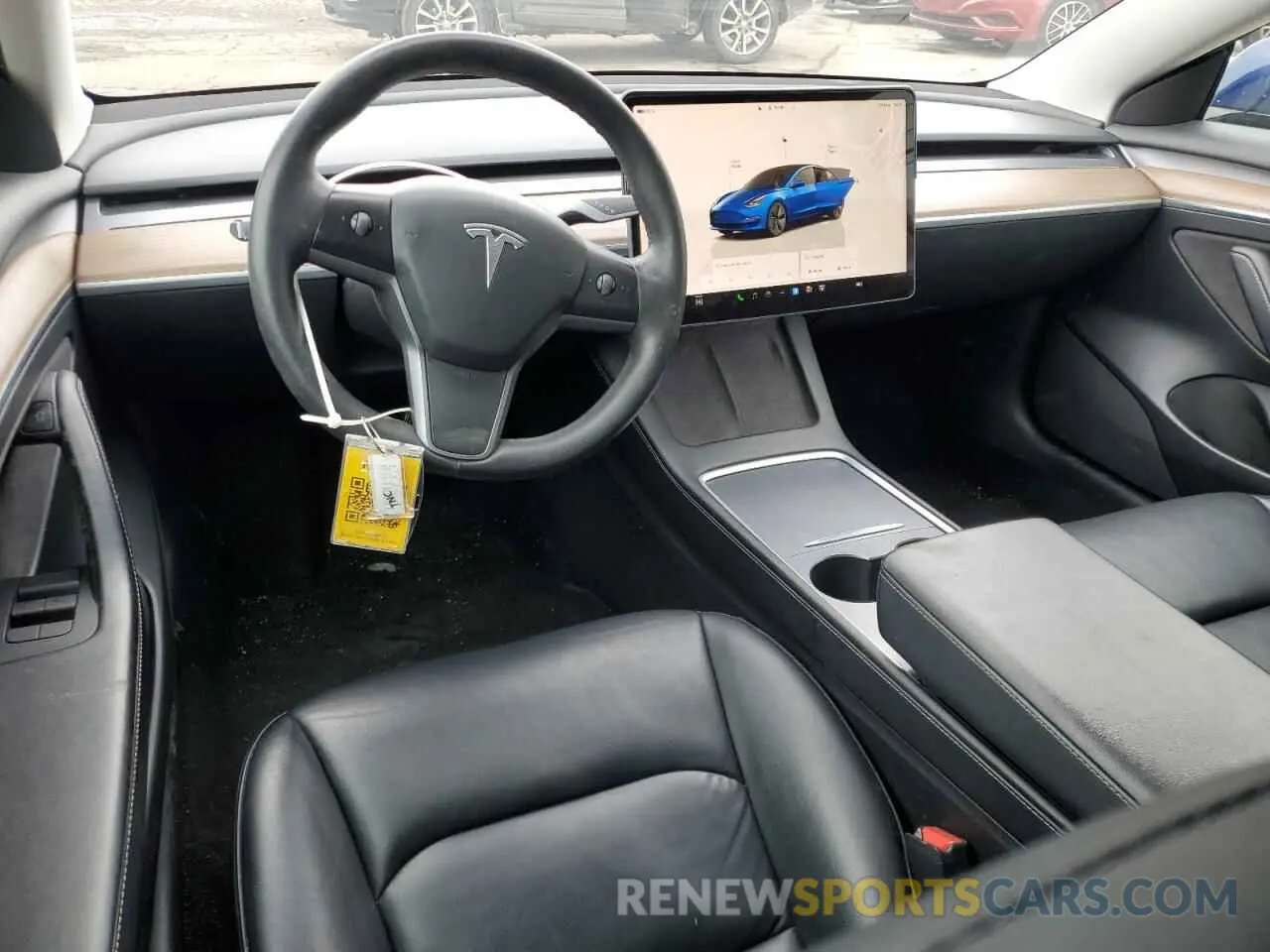8 fotografías del automóvil dañado 5YJ3E1EA5NF368866 TESLA MODEL 3 2022