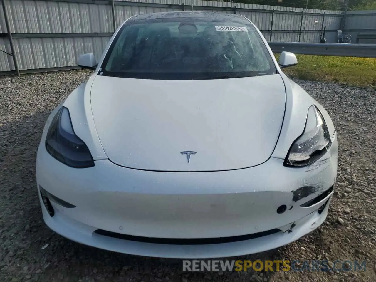 5 fotografías del automóvil dañado 5YJ3E1EA5NF369936 TESLA MODEL 3 2022