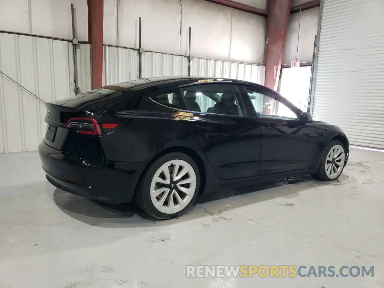 3 fotografías del automóvil dañado 5YJ3E1EA5NF372030 TESLA MODEL 3 2022
