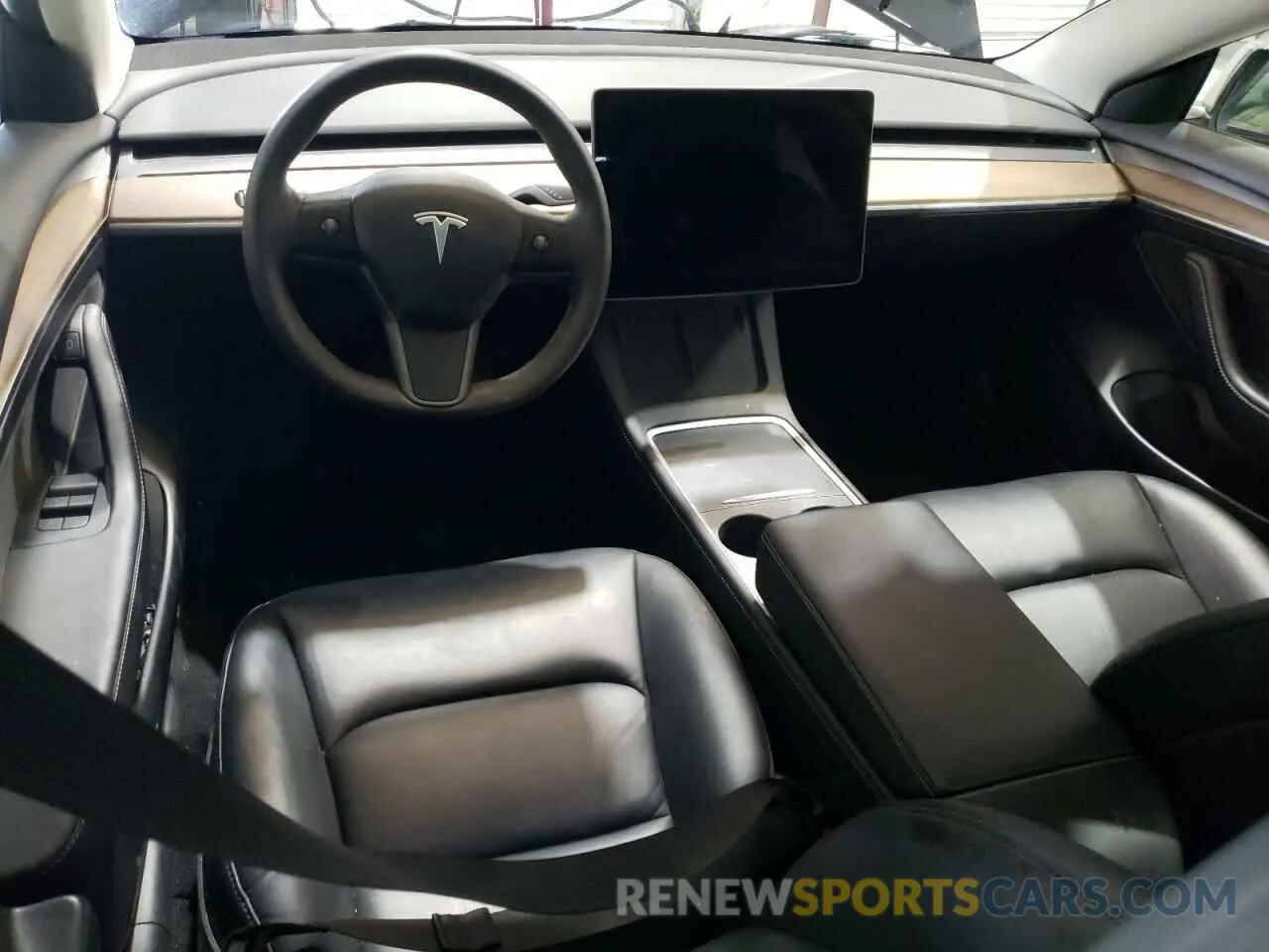 8 fotografías del automóvil dañado 5YJ3E1EA5NF372030 TESLA MODEL 3 2022
