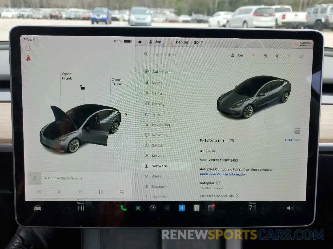 9 fotografías del automóvil dañado 5YJ3E1EA6NF119153 TESLA MODEL 3 2022