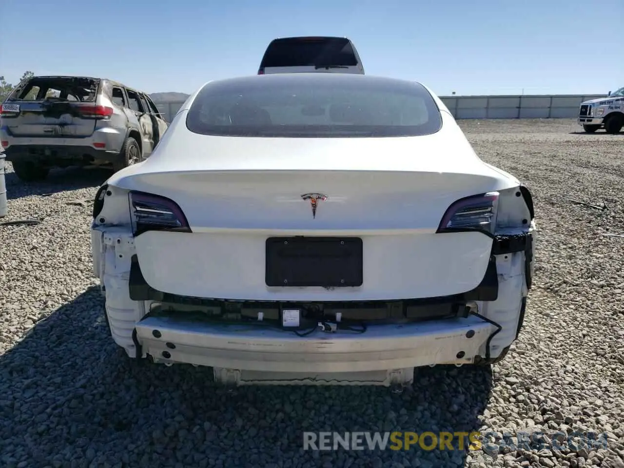 6 fotografías del automóvil dañado 5YJ3E1EA6NF126460 TESLA MODEL 3 2022